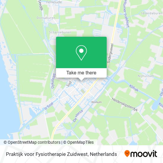 Praktijk voor Fysiotherapie Zuidwest map