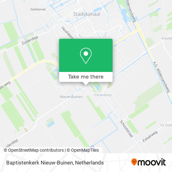 Baptistenkerk Nieuw-Buinen Karte