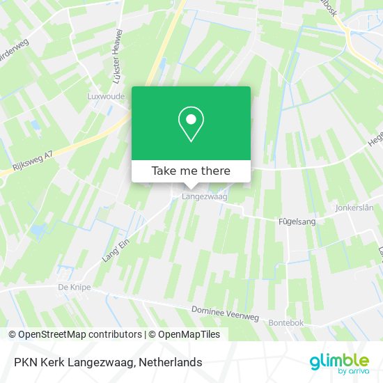 PKN Kerk Langezwaag Karte