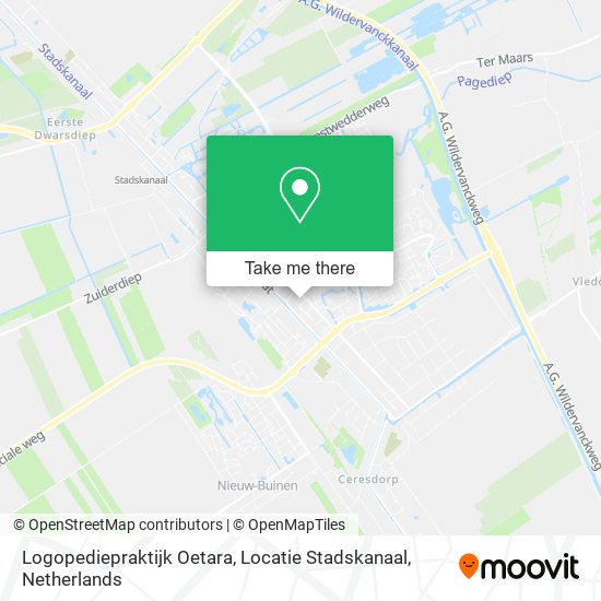 Logopediepraktijk Oetara, Locatie Stadskanaal map