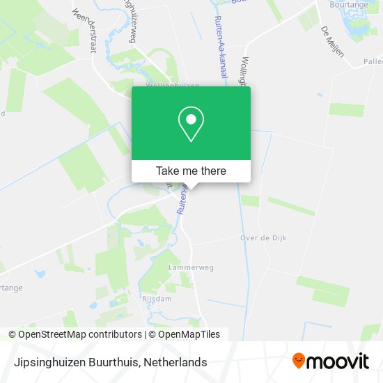 Jipsinghuizen Buurthuis map