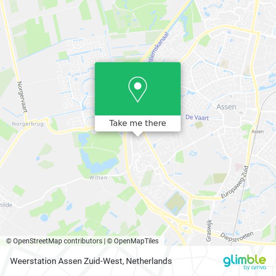 Weerstation Assen Zuid-West Karte