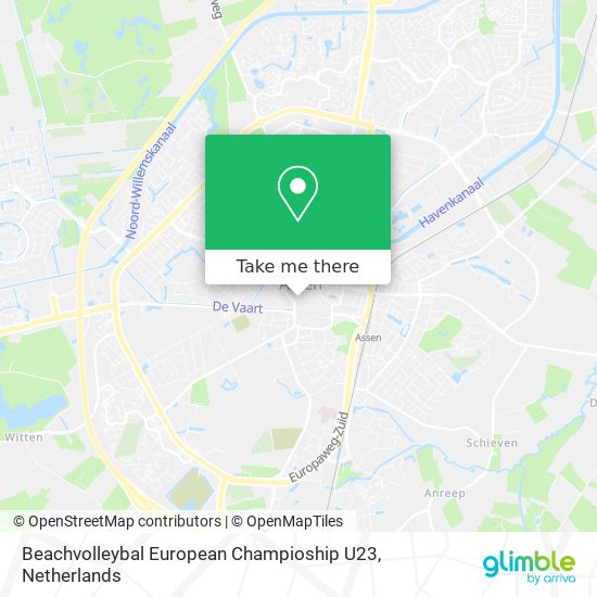 Beachvolleybal European Champioship U23 map