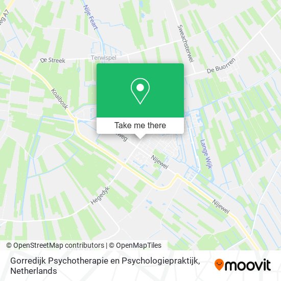 Gorredijk Psychotherapie en Psychologiepraktijk Karte