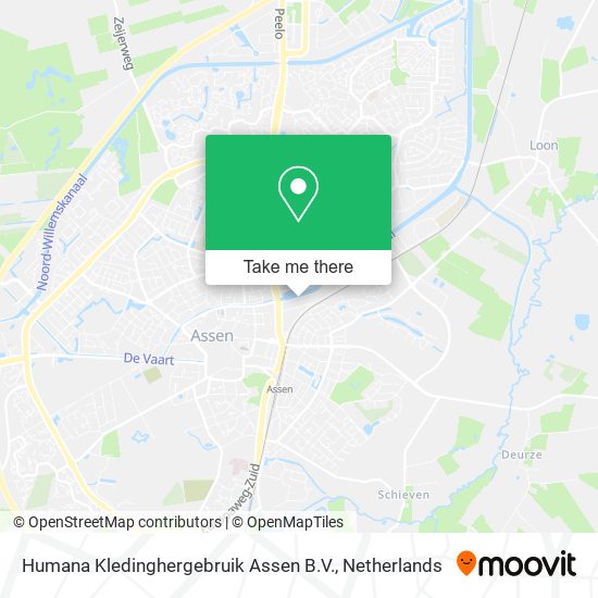 Humana Kledinghergebruik Assen B.V. Karte