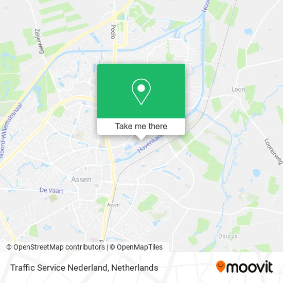Traffic Service Nederland map