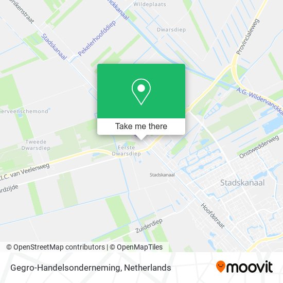 Gegro-Handelsonderneming map