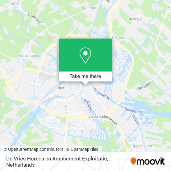 De Vries Horeca en Amusement Exploitatie map