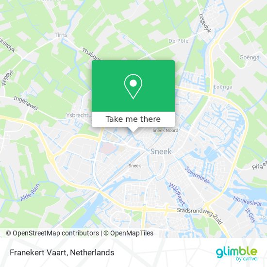 Franekert Vaart map