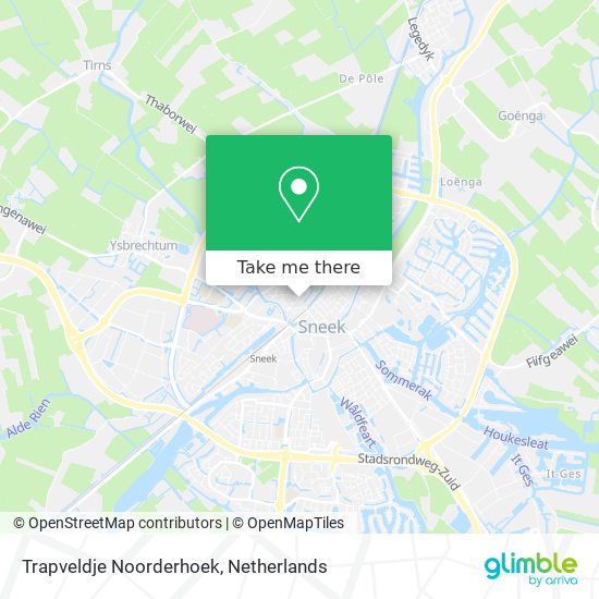 Trapveldje Noorderhoek Karte