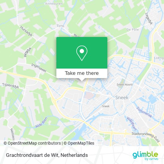 Grachtrondvaart de Wit map