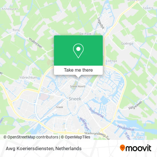 Awg Koeriersdiensten map