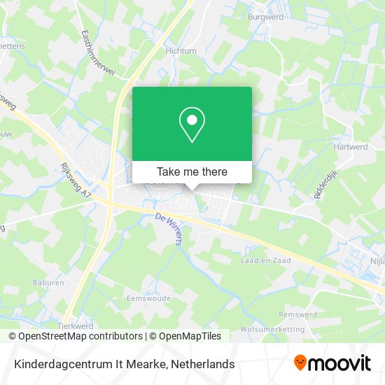 Kinderdagcentrum It Mearke map