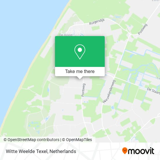 Witte Weelde Texel Karte