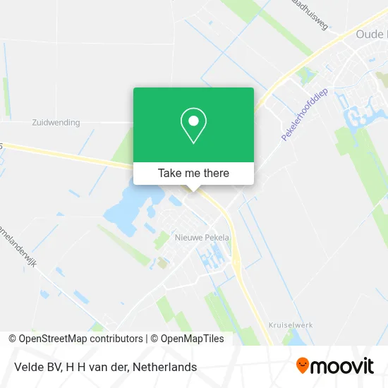 Velde BV, H H van der map