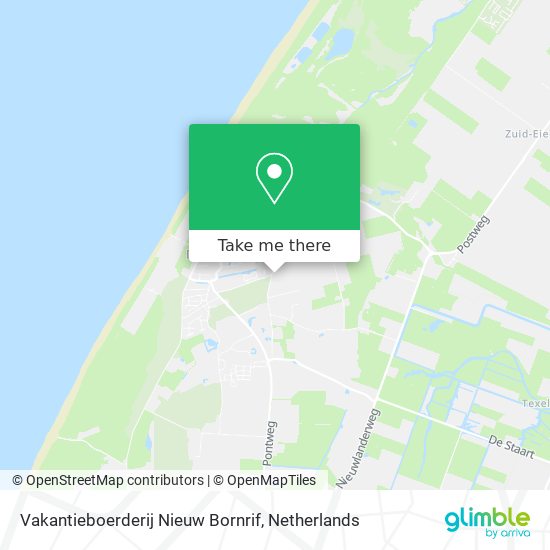 Vakantieboerderij Nieuw Bornrif Karte