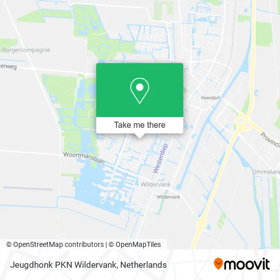 Jeugdhonk PKN Wildervank map