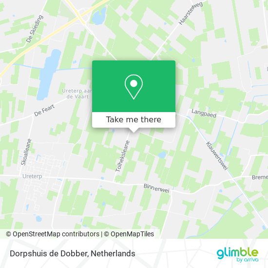 Dorpshuis de Dobber map