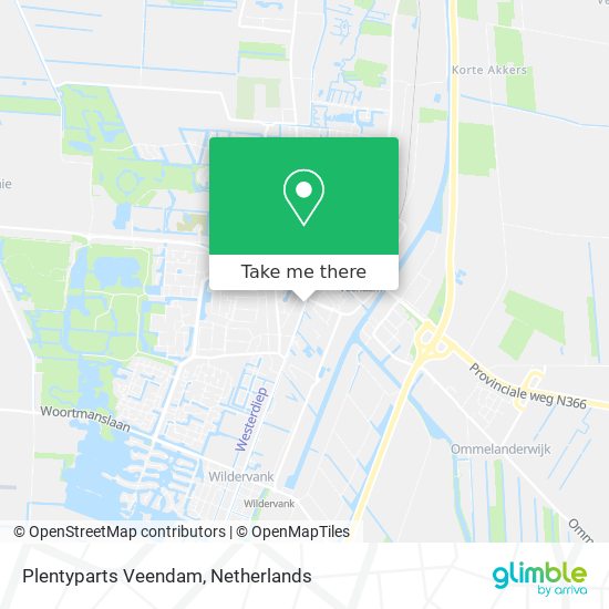 Plentyparts Veendam map