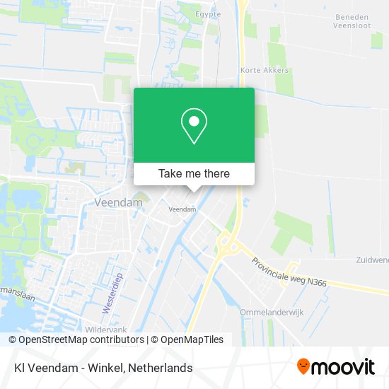 Kl Veendam - Winkel map