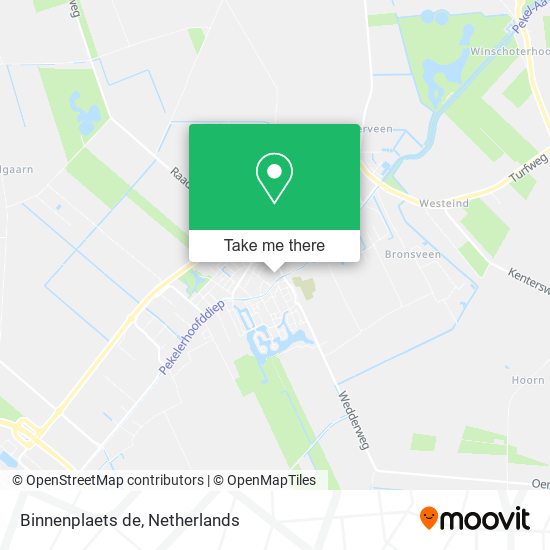 Binnenplaets de map