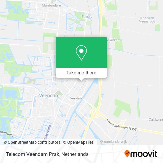 Telecom Veendam Prak map