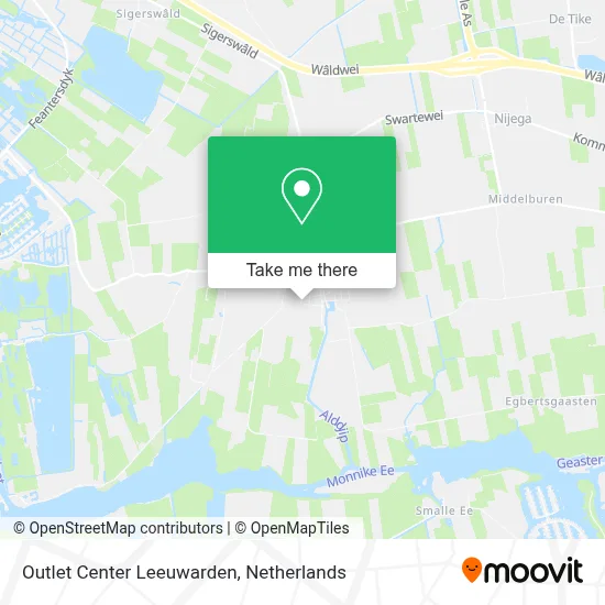 Outlet Center Leeuwarden map