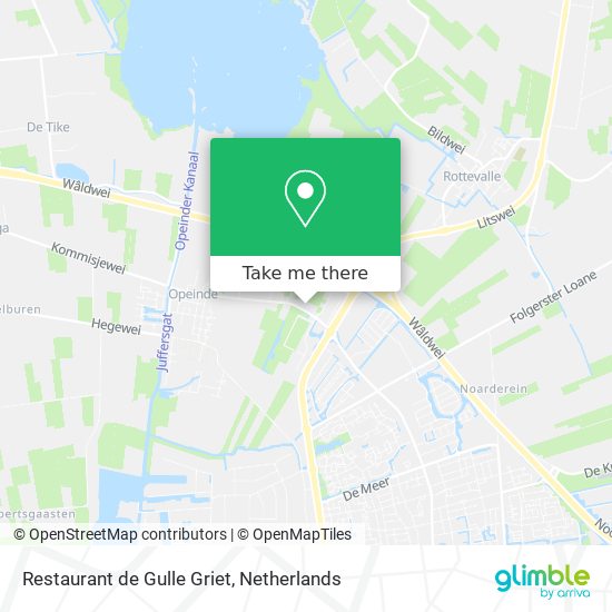 Restaurant de Gulle Griet Karte