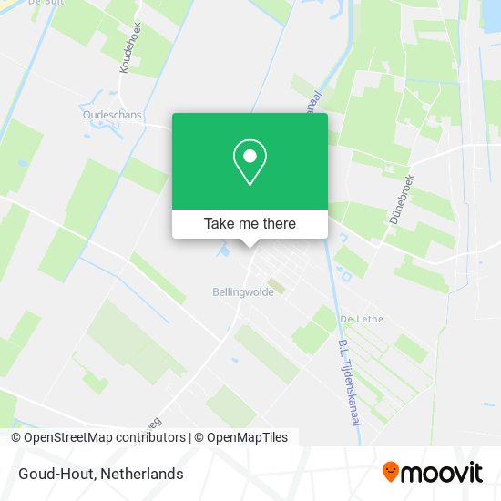 Goud-Hout map