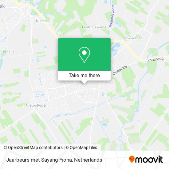 Jaarbeurs met Sayang Fiona map