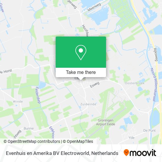 Evenhuis en Amerika BV Electroworld Karte