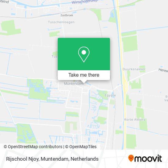 Rijschool Njoy, Muntendam map