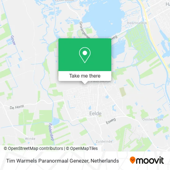 Tim Warmels Paranormaal Genezer map