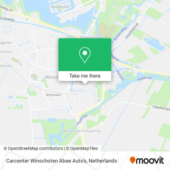 Carcenter Winschoten Abee Auto's map