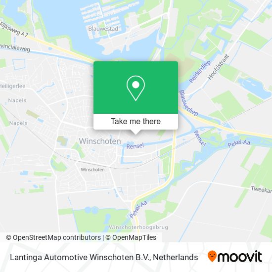 Lantinga Automotive Winschoten B.V. map