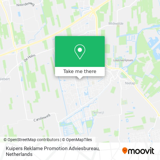 Kuipers Reklame Promotion Adviesbureau map