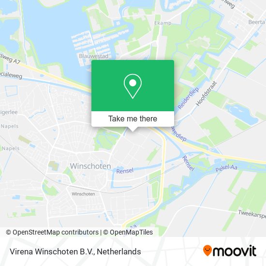 Virena Winschoten B.V. map