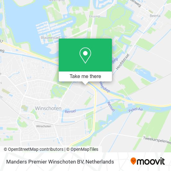 Manders Premier Winschoten BV map