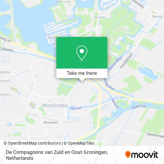 De Compagnons van Zuid en Oost Groningen Karte