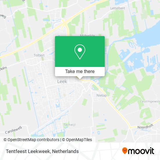 Tentfeest Leekweek map