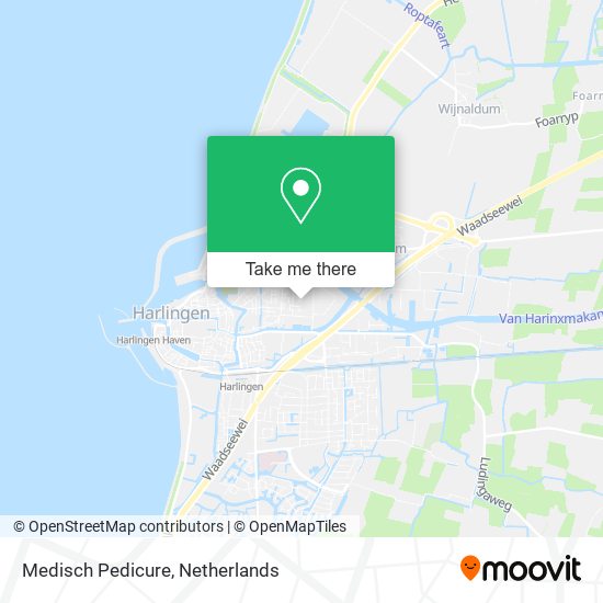 Medisch Pedicure map