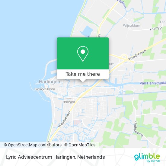 Lyric Adviescentrum Harlingen map