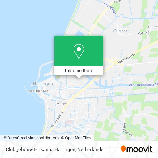 Clubgebouw Hosanna Harlingen map
