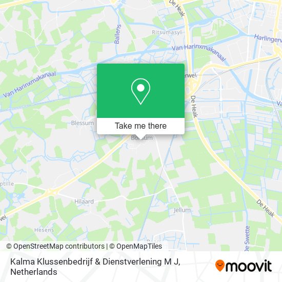 Kalma Klussenbedrijf & Dienstverlening M J map