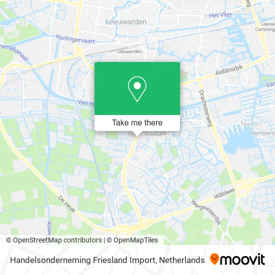 Handelsonderneming Friesland Import map