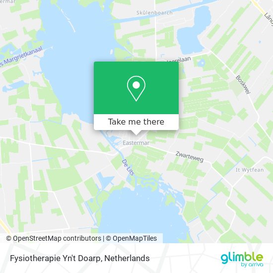 Fysiotherapie Yn't Doarp map