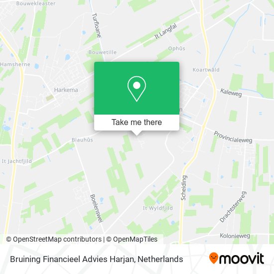 Bruining Financieel Advies Harjan map