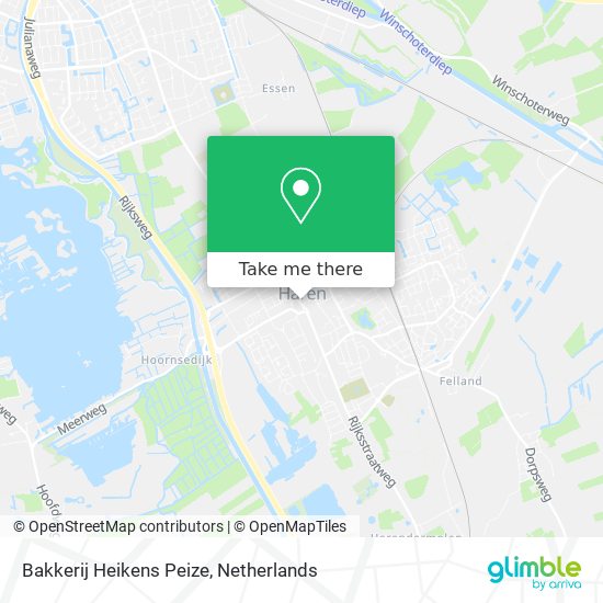 Bakkerij Heikens Peize map