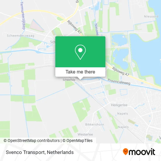 Svenco Transport map