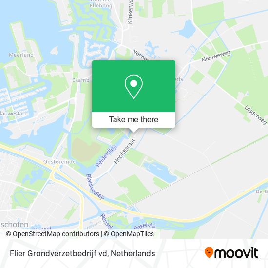 Flier Grondverzetbedrijf vd map